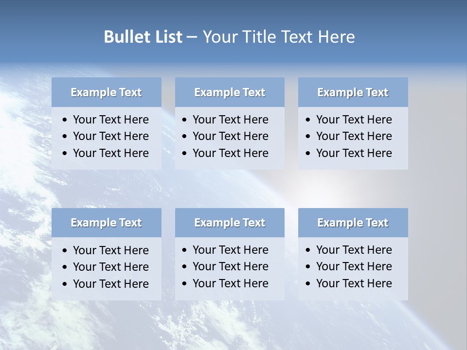 Melting Outer Blue PowerPoint Template
