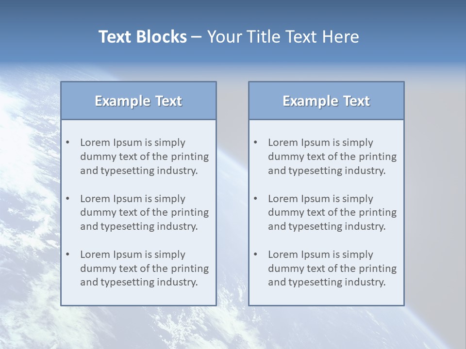 Melting Outer Blue PowerPoint Template