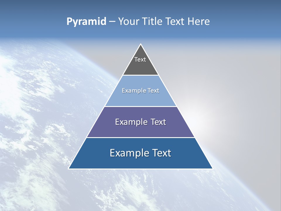 Melting Outer Blue PowerPoint Template