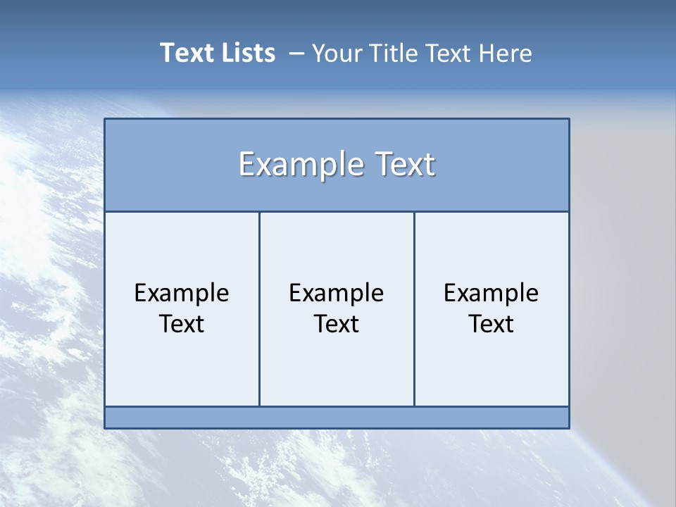 Melting Outer Blue PowerPoint Template
