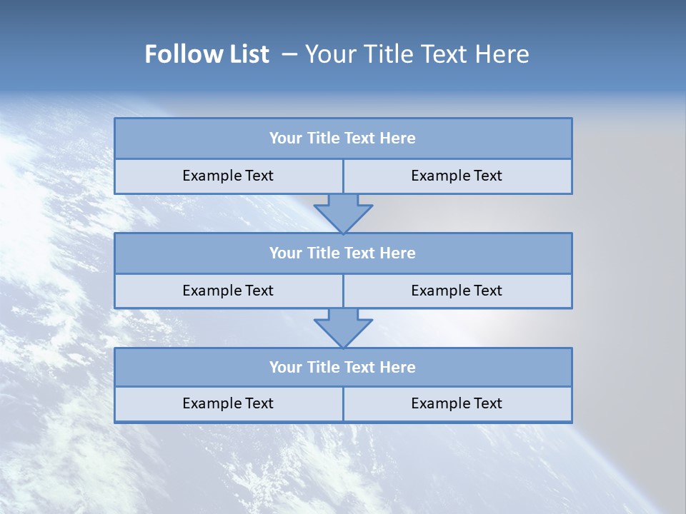 Melting Outer Blue PowerPoint Template
