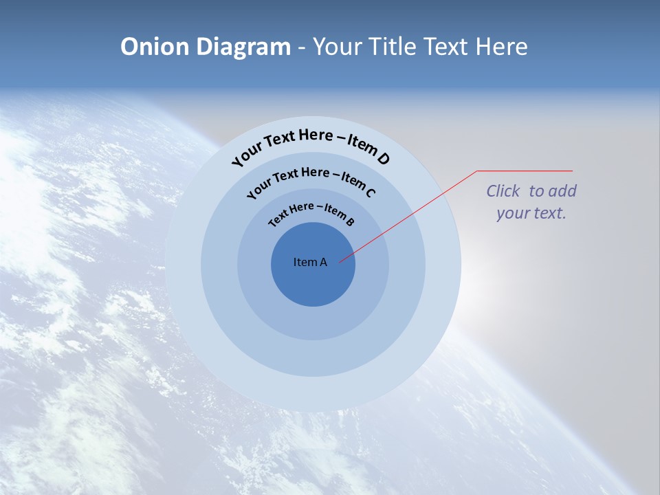 Melting Outer Blue PowerPoint Template
