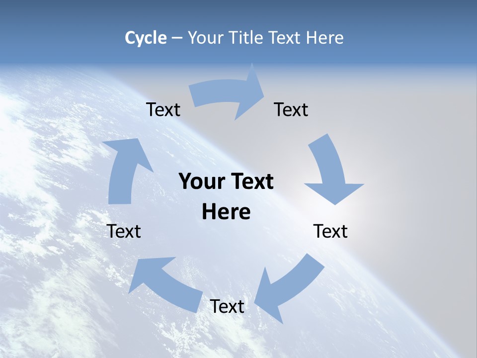 Melting Outer Blue PowerPoint Template