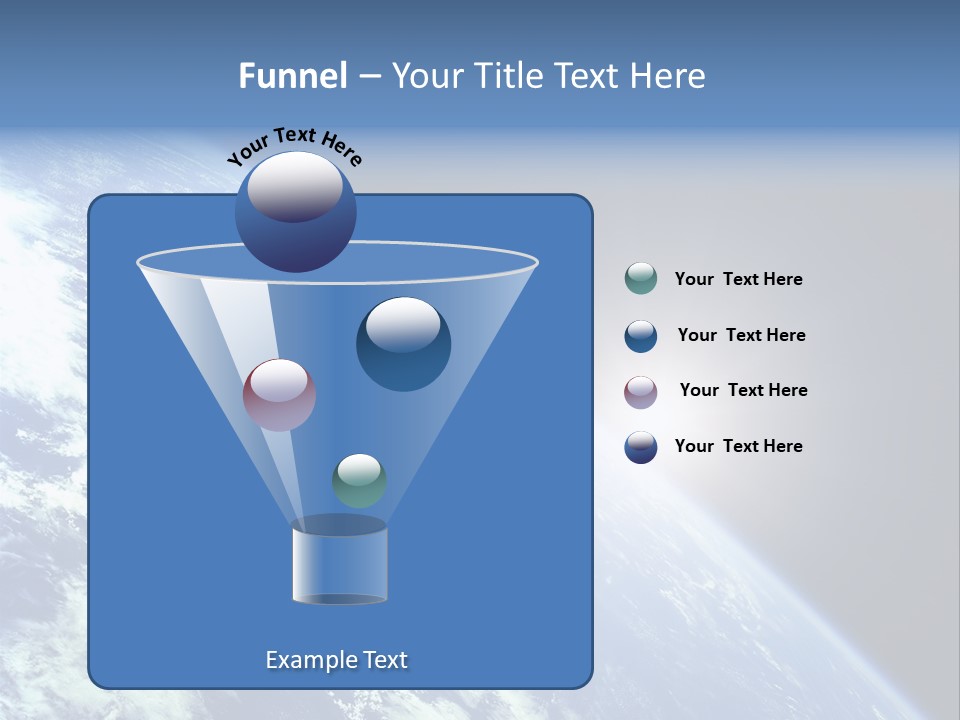 Melting Outer Blue PowerPoint Template