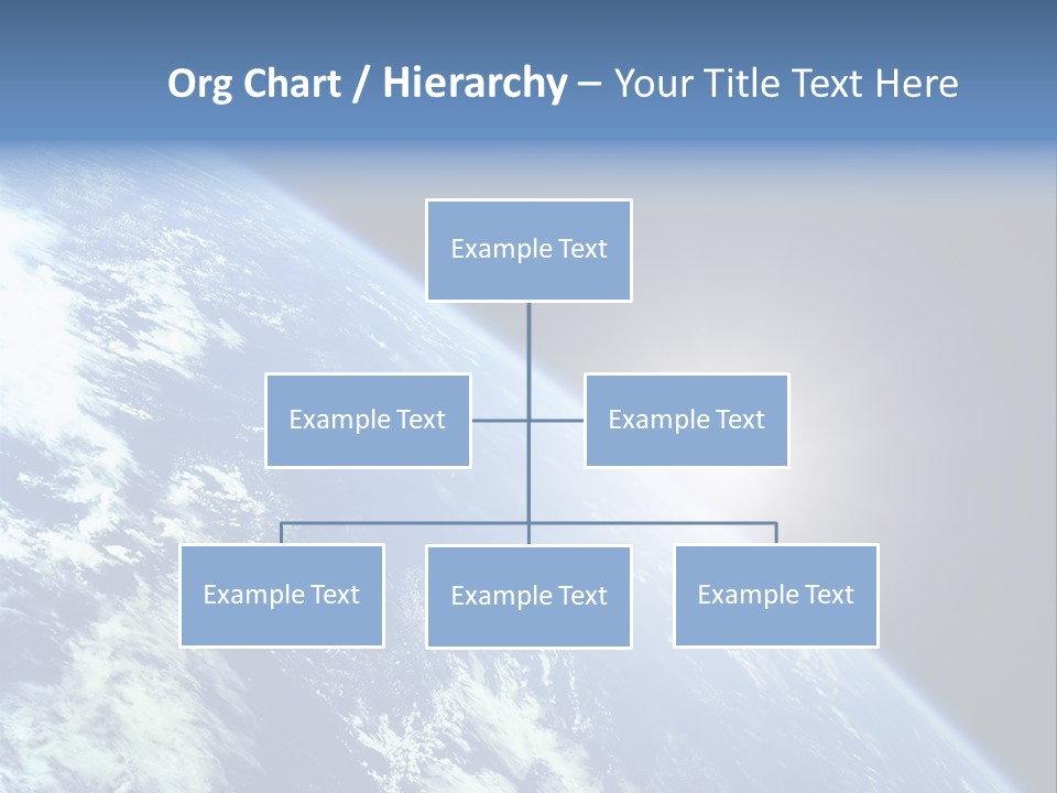 Melting Outer Blue PowerPoint Template