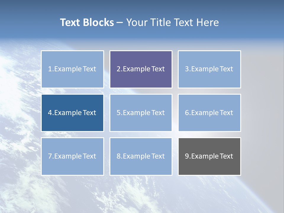 Melting Outer Blue PowerPoint Template
