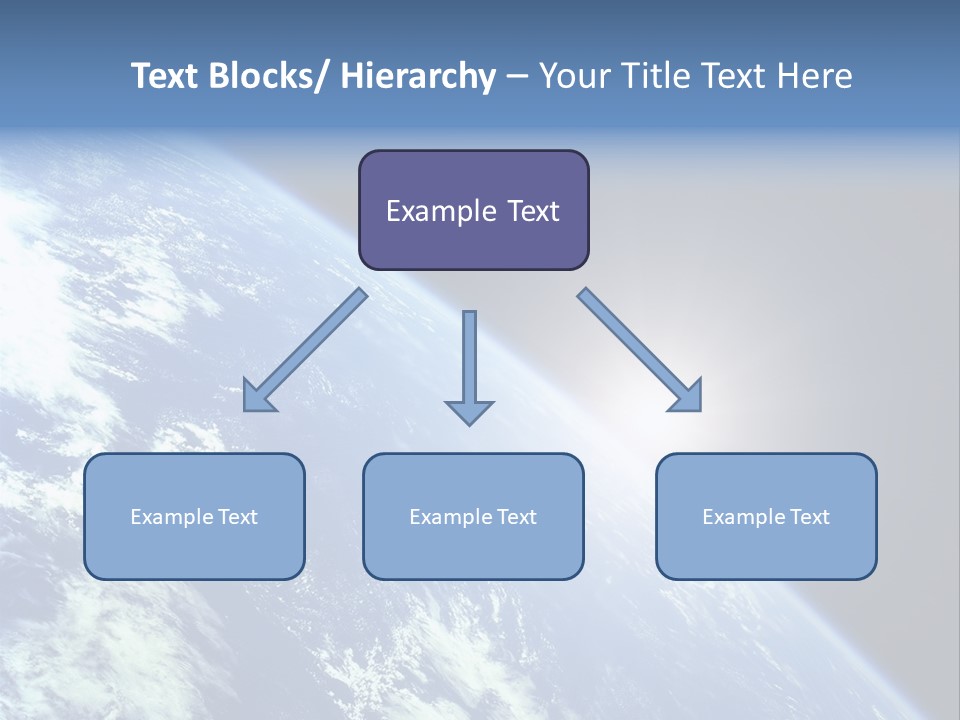 Melting Outer Blue PowerPoint Template