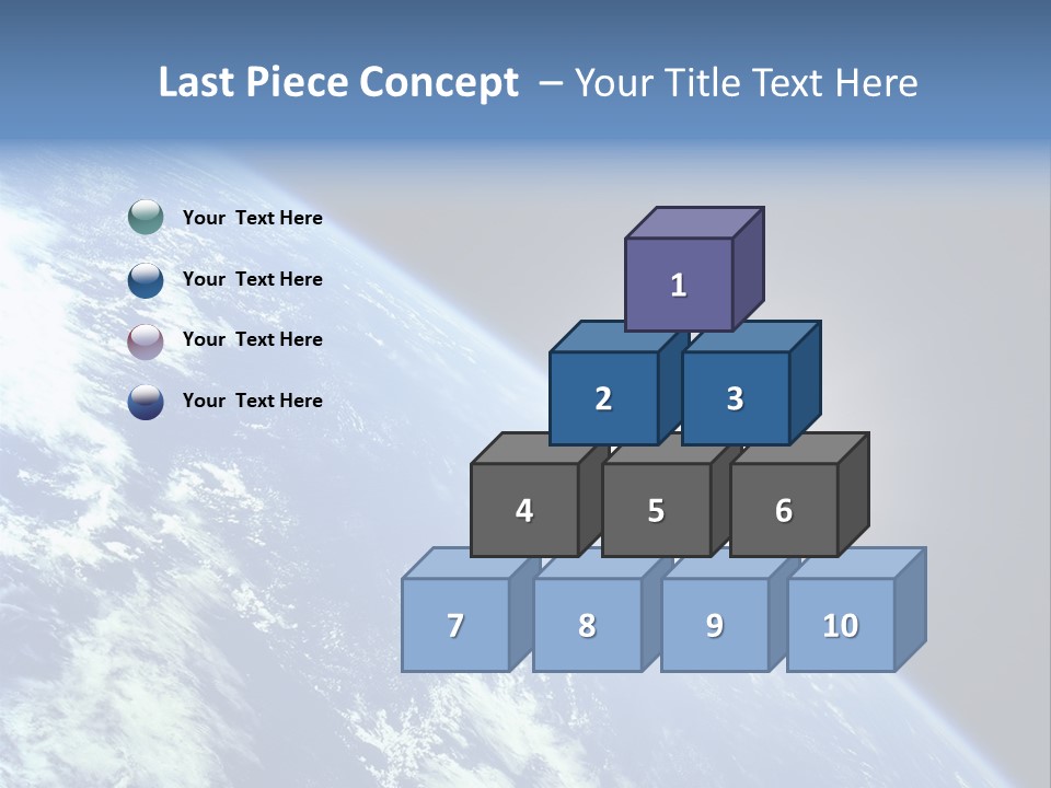 Melting Outer Blue PowerPoint Template