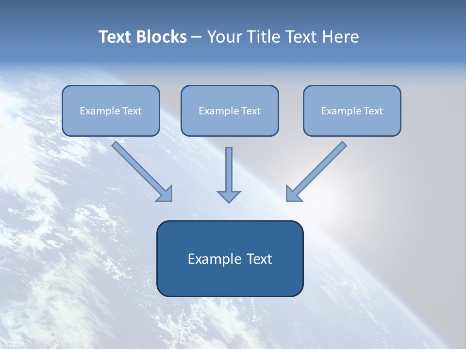Melting Outer Blue PowerPoint Template