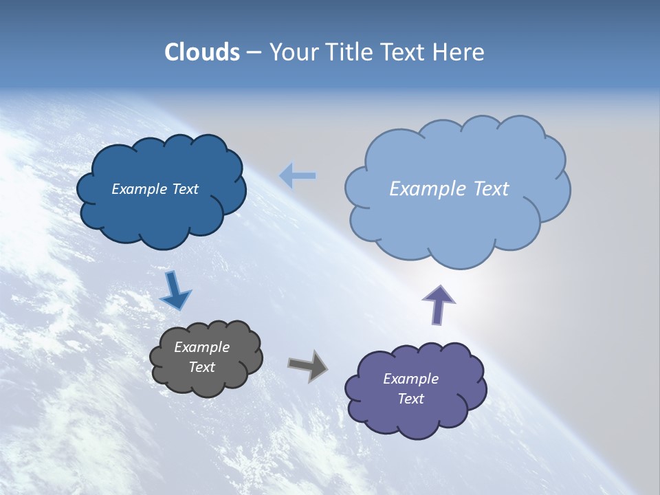 Melting Outer Blue PowerPoint Template