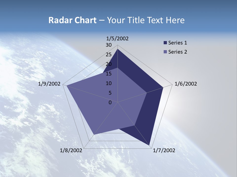 Melting Outer Blue PowerPoint Template