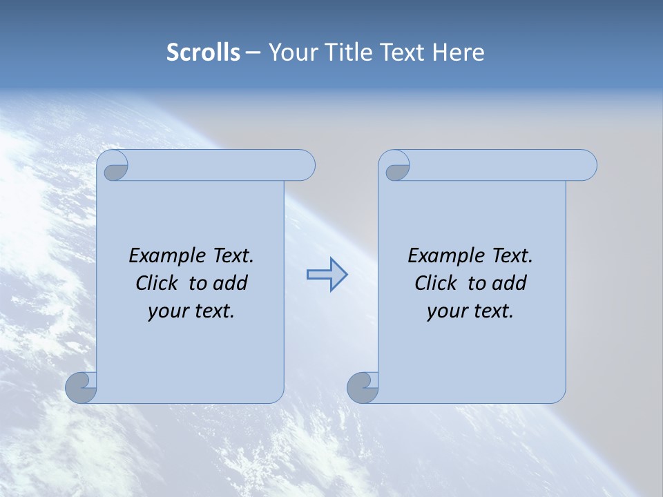 Melting Outer Blue PowerPoint Template