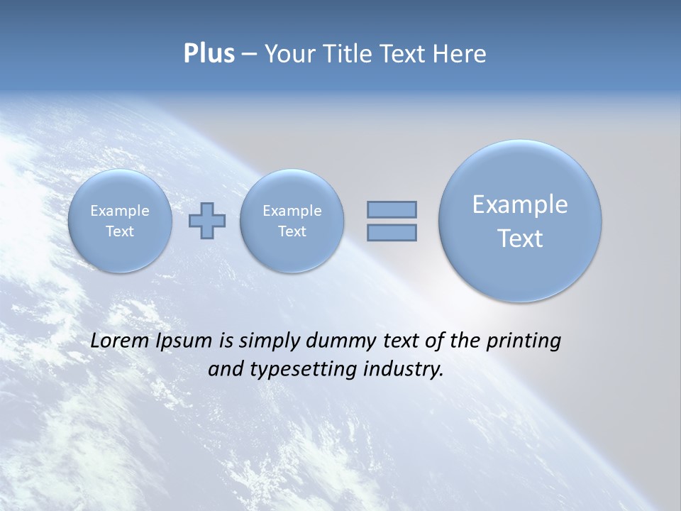Melting Outer Blue PowerPoint Template
