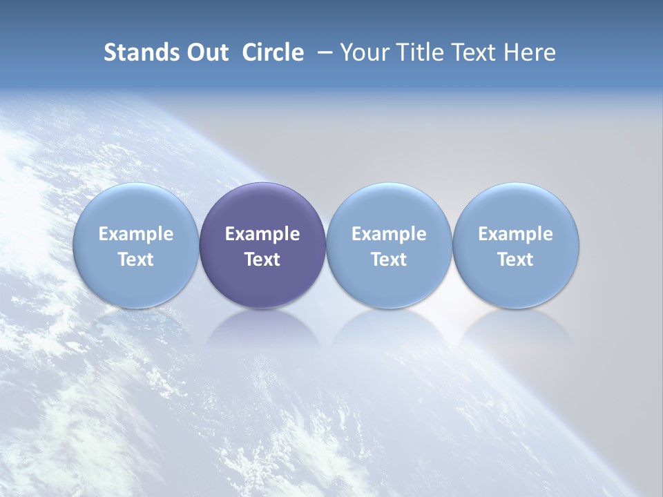 Melting Outer Blue PowerPoint Template
