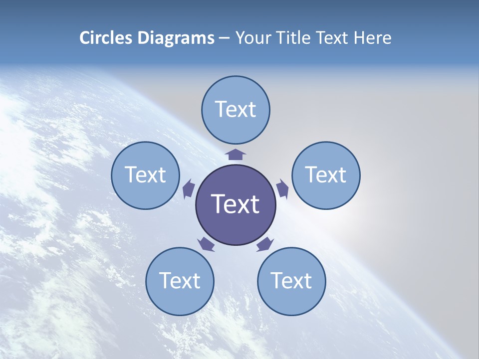 Melting Outer Blue PowerPoint Template