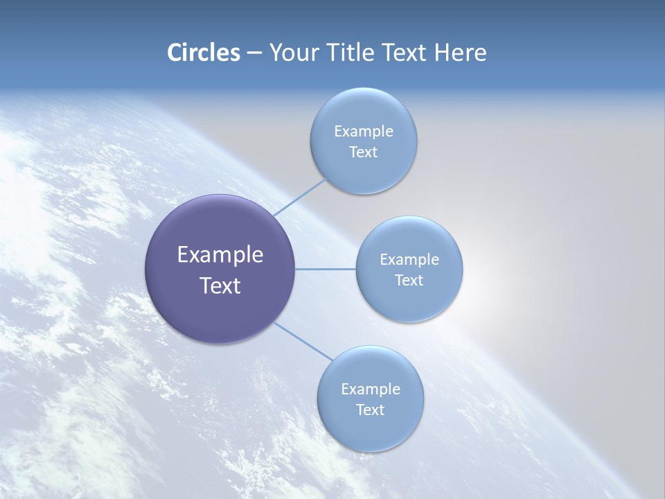 Melting Outer Blue PowerPoint Template