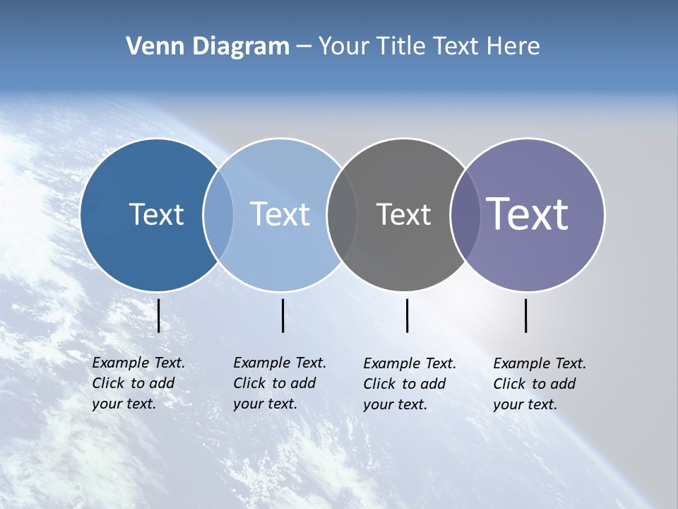Melting Outer Blue PowerPoint Template