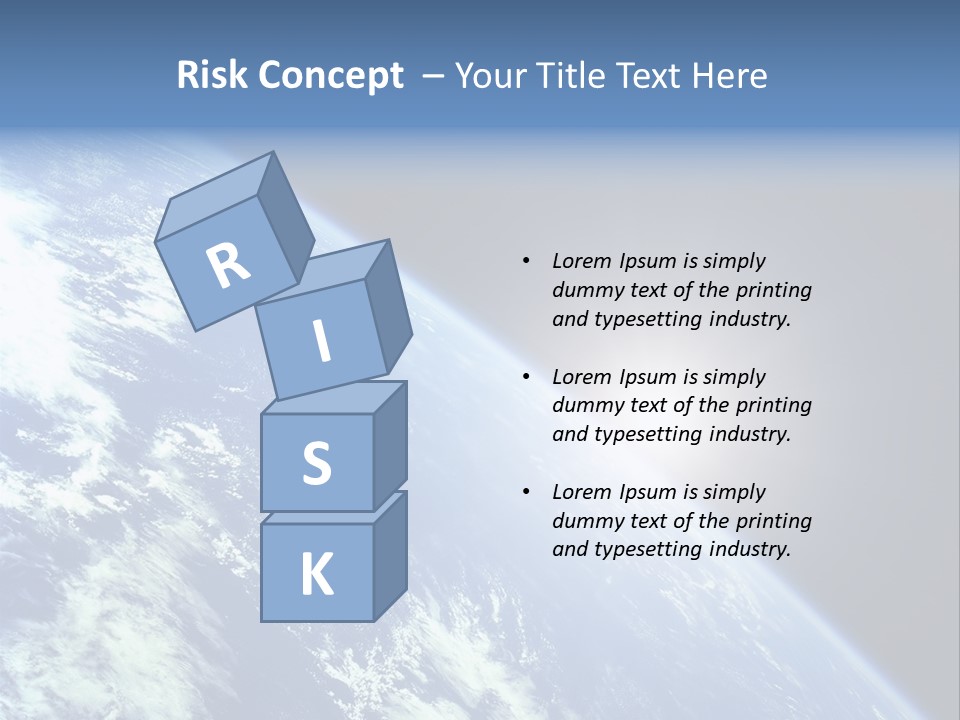 Melting Outer Blue PowerPoint Template