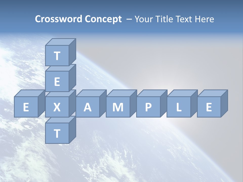 Melting Outer Blue PowerPoint Template