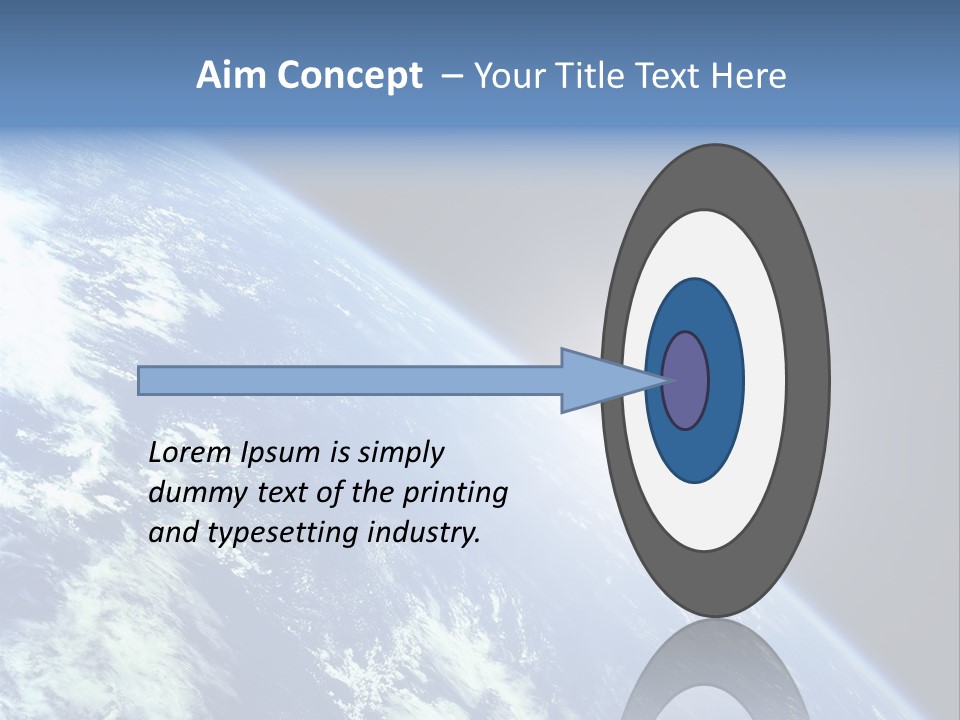 Melting Outer Blue PowerPoint Template