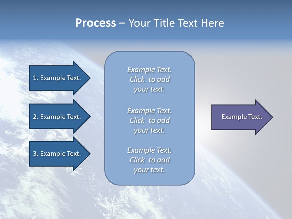 Melting Outer Blue PowerPoint Template