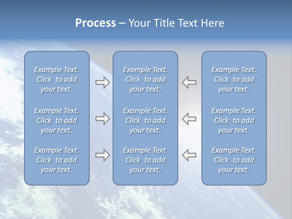 Melting Outer Blue PowerPoint Template