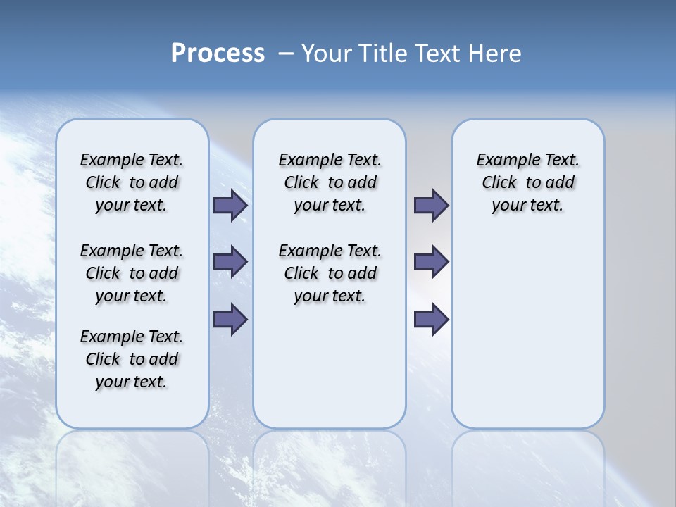 Melting Outer Blue PowerPoint Template