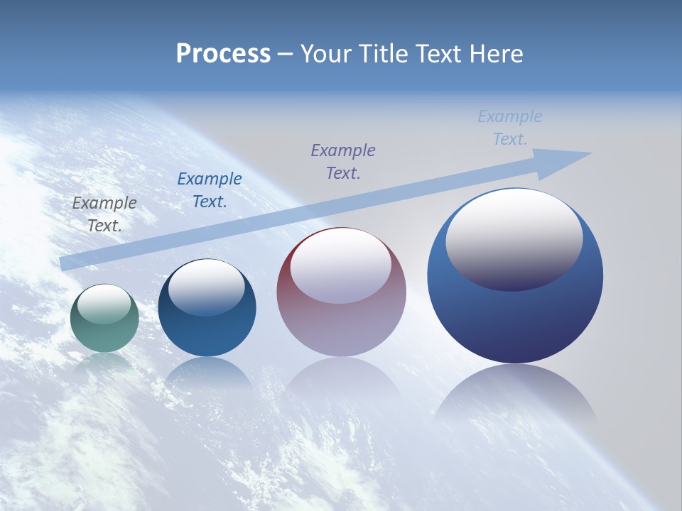 Melting Outer Blue PowerPoint Template
