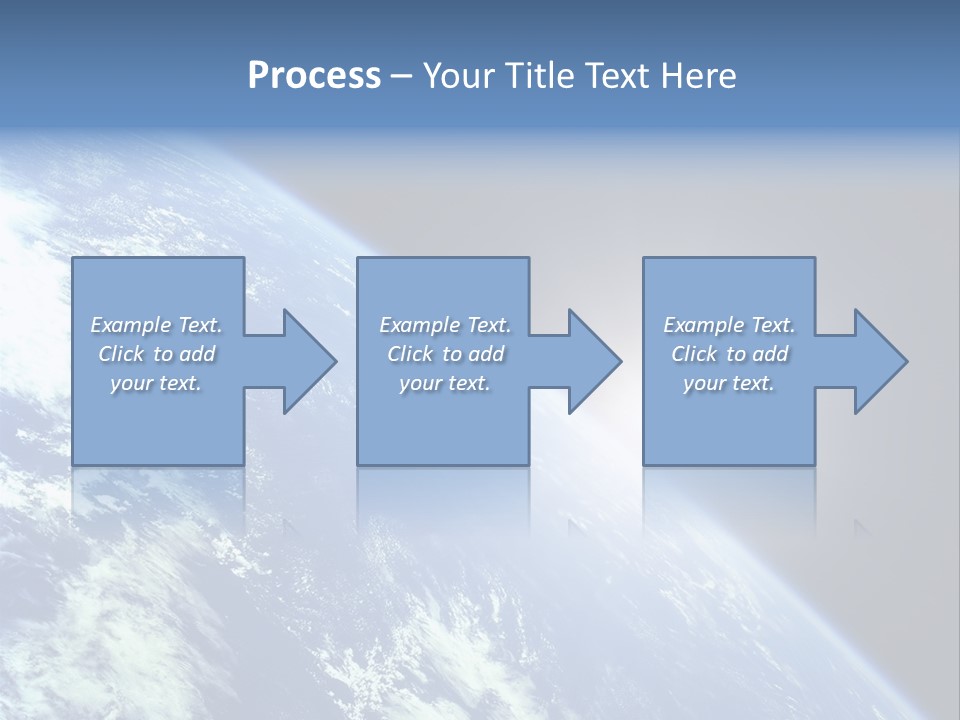Melting Outer Blue PowerPoint Template