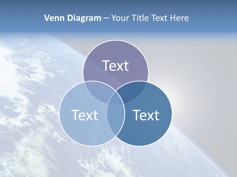 Melting Outer Blue PowerPoint Template