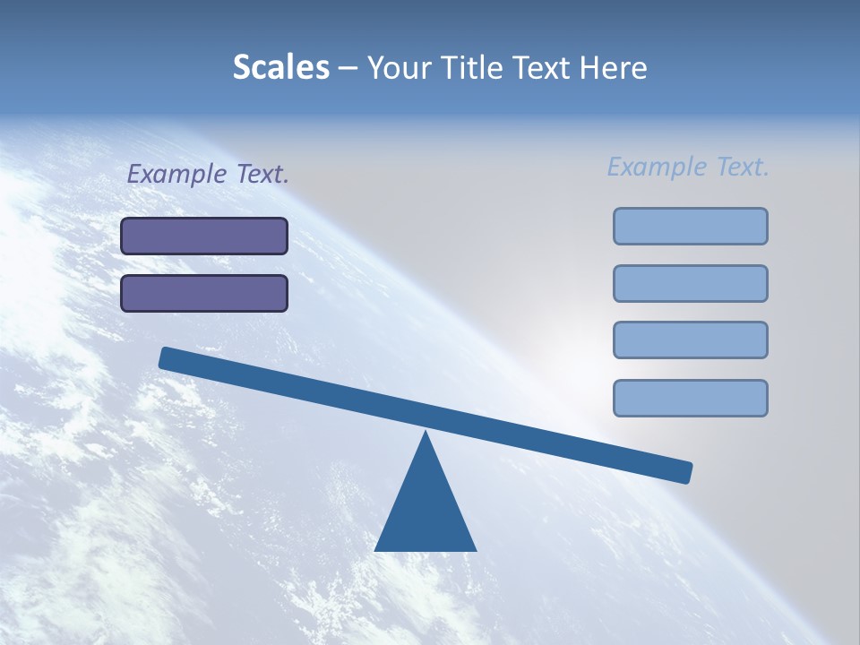 Melting Outer Blue PowerPoint Template