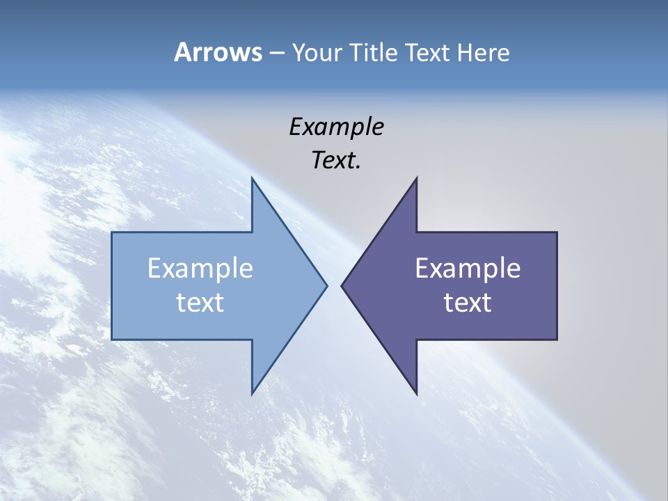 Melting Outer Blue PowerPoint Template