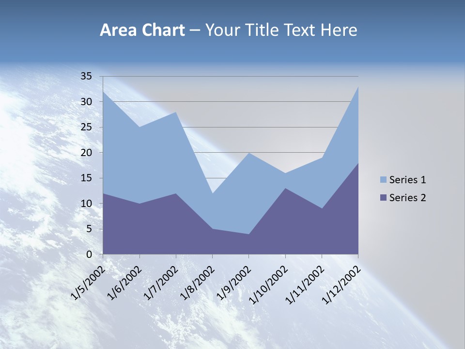 Melting Outer Blue PowerPoint Template