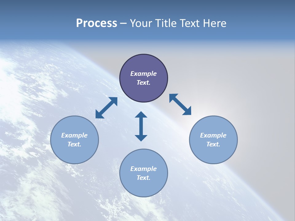 Melting Outer Blue PowerPoint Template