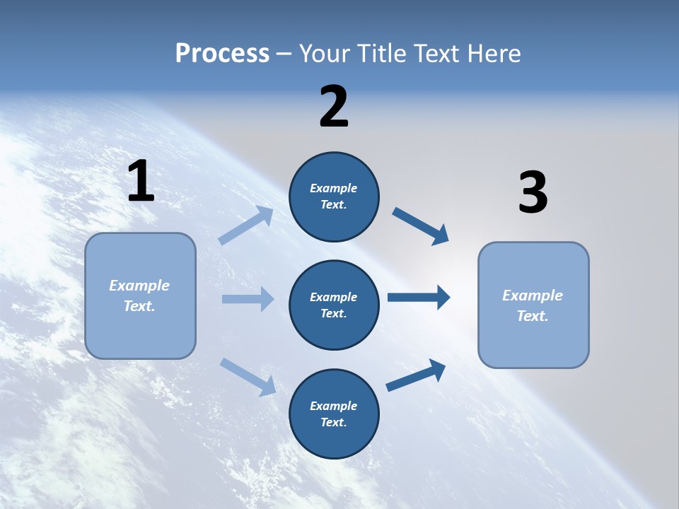 Melting Outer Blue PowerPoint Template