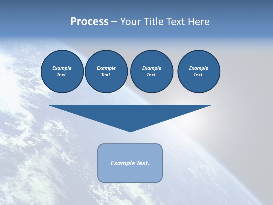 Melting Outer Blue PowerPoint Template