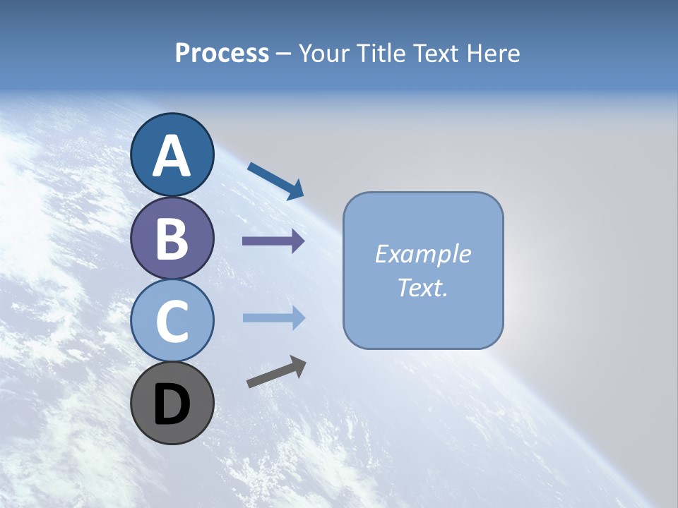 Melting Outer Blue PowerPoint Template