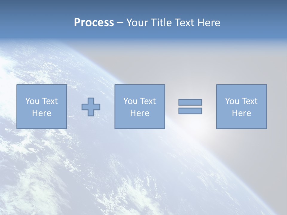 Melting Outer Blue PowerPoint Template