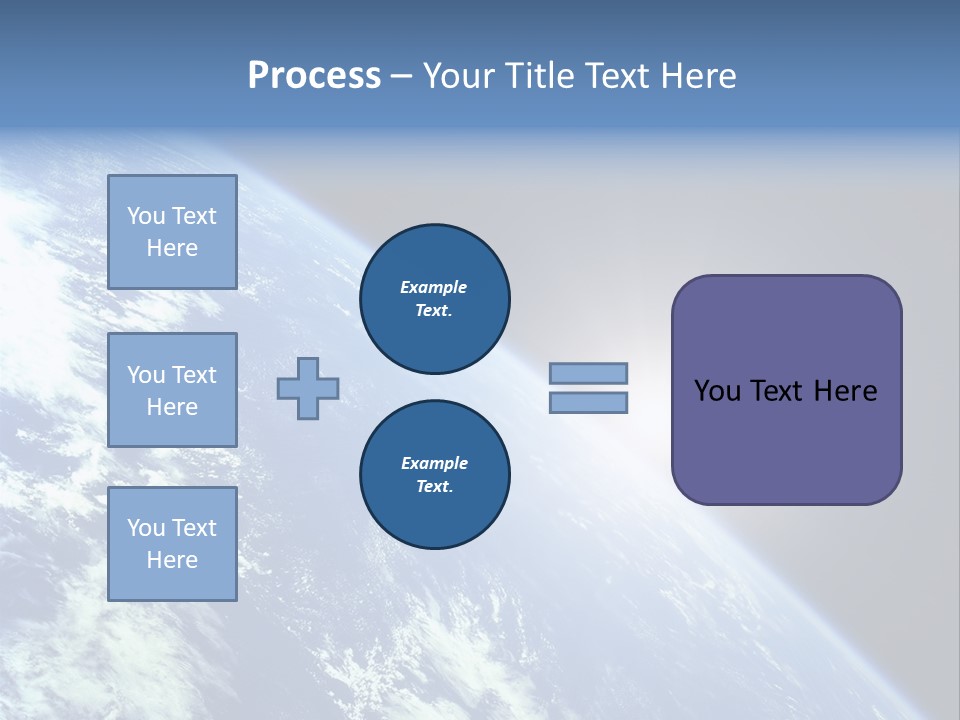 Melting Outer Blue PowerPoint Template