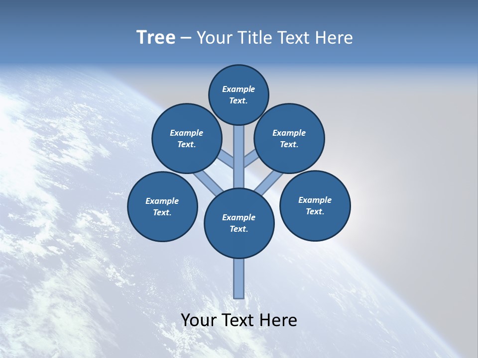 Melting Outer Blue PowerPoint Template