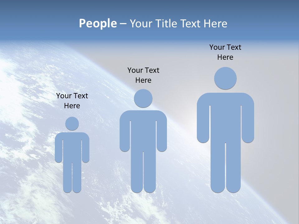 Melting Outer Blue PowerPoint Template