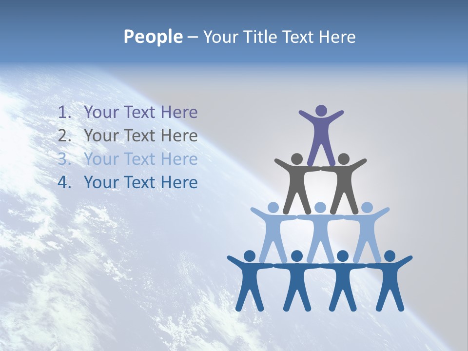 Melting Outer Blue PowerPoint Template