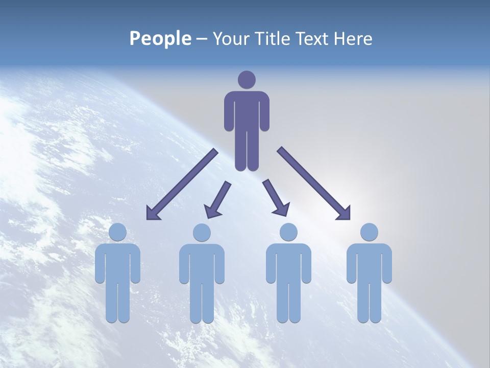 Melting Outer Blue PowerPoint Template