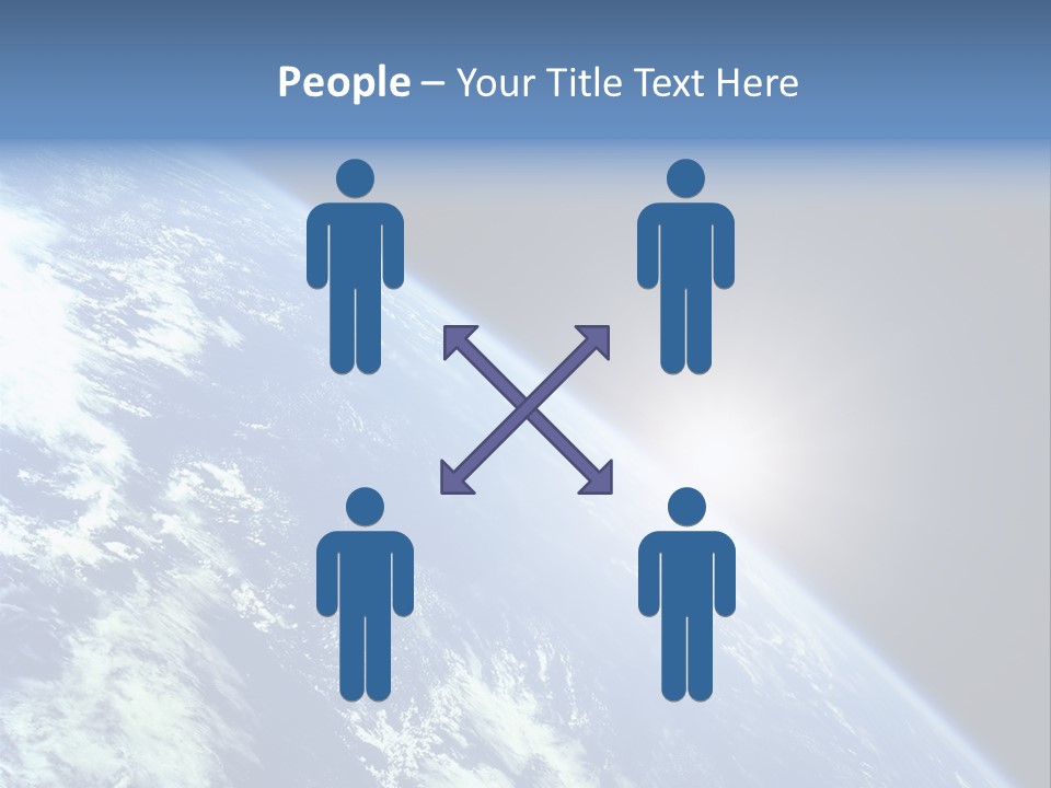 Melting Outer Blue PowerPoint Template