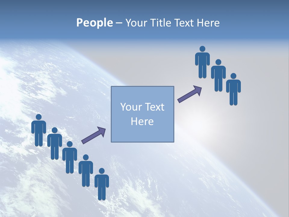 Melting Outer Blue PowerPoint Template