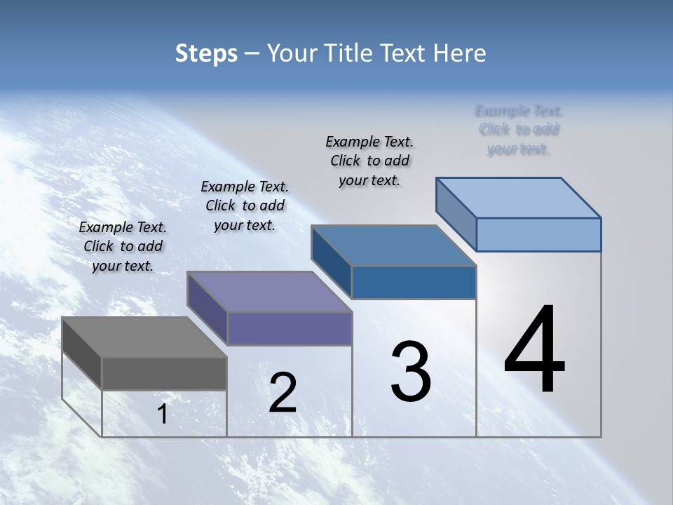 Melting Outer Blue PowerPoint Template