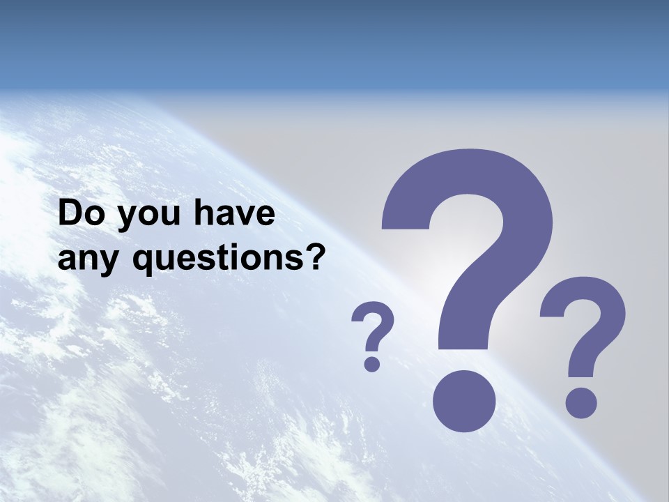 Melting Outer Blue PowerPoint Template