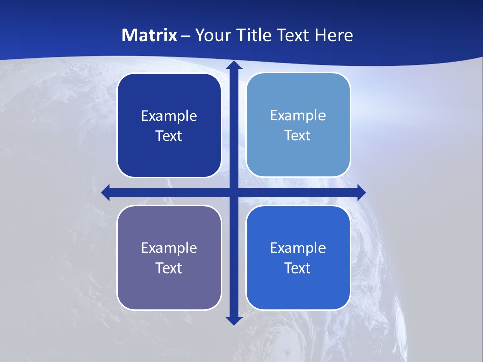 Satellite View Ocean PowerPoint Template