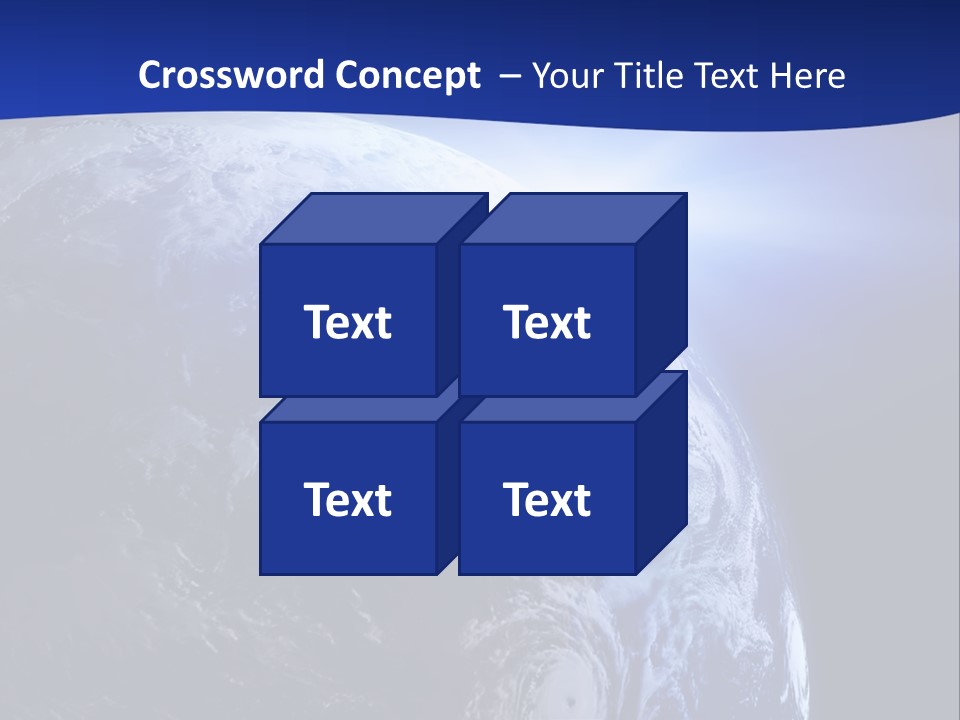 Satellite View Ocean PowerPoint Template