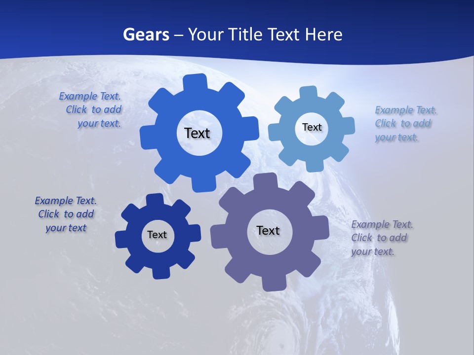 Satellite View Ocean PowerPoint Template